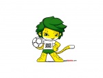 Zakumi, la mascota del Mundial de Fútbol de 2010 (Sudáfrica)