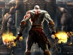Kratos de espaldas (God of War)