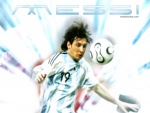Lionel Messi con la camiseta de la selección argentina