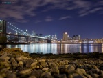 Ciudad de Nueva York y el Puente de Brooklyn