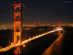 Puente Golden Gate de noche (California)
