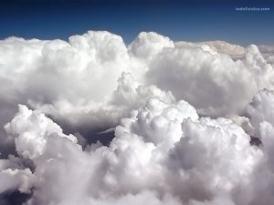 Postal: Encima de las nubes