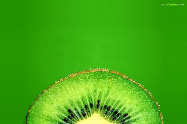 Un kiwi verde