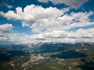Postal: Jasper (Canadá) desde el Monte Whistler