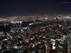 Postal: Nueva York vista desde el tejado del edificio Empire State
