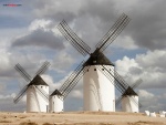 Molinos de viento en Campo de Criptana (Ciudad Real, España)