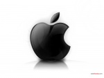 Logo de Apple en blanco y negro