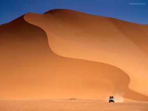 Postal: Cruzando el desierto