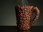 Taza de granos de café