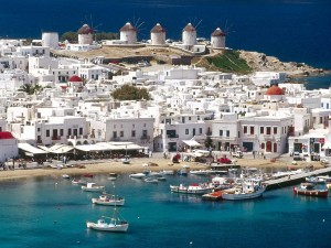 Postal: Isla de Míconos (o Míkonos), en Grecia