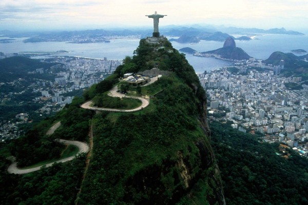 Vista de Río de Janeiro desde el cerro del Corcovado