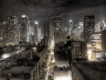 La ciudad de Nueva York de noche