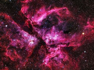 Postal: Nebulosa de la Quilla