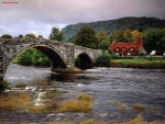 Puente de Llanrwst, río Conwy, Gales