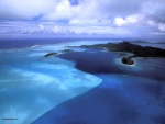 Aguas azules, en Bora Bora