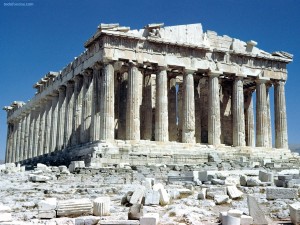 Postal: Partenón (Acrópolis de Atenas, Grecia)