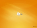 Windows HD Desktop en fondo naranja