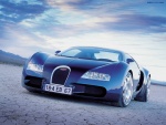 Bugatti deportivo azul