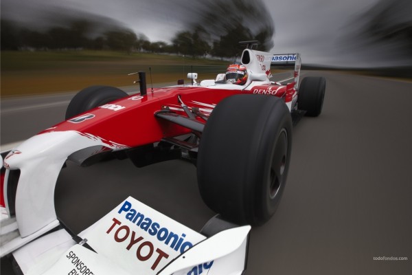 Monoplaza de Fórmula 1 del equipo Toyota