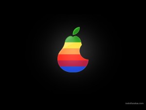 Postal: Apple en pera