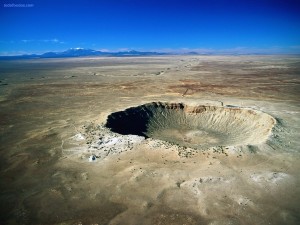 Postal: Cráter gigantesco