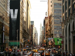 Postal: Una calle de Nueva York