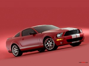Postal: Shelby GT 500 rojo