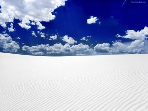 Desierto de arena blanca