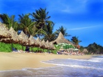 Turistas en una playa de República Dominicana