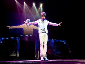 Postal: Justin Bieber en concierto
