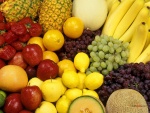 Bodegón de frutas frescas