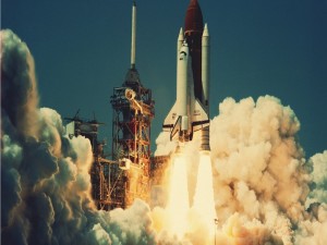 Postal: Transbordador espacial Challenger