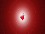 Corazón rojo de Apple