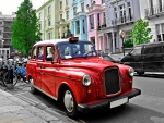 Un taxi rojo en Londres