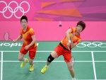 Equipo chino de bádminton femenino (Yu Yang y Wang Xiaoli)