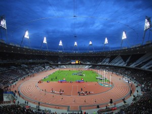 Interior del Estadio Olímpico de Londres 2012