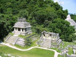 El Templo del Sol, en la zona arqueológica de Palenque (Chiapas, México)