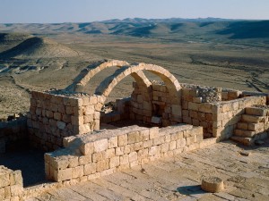 Postal: La ciudad de Avdat, en el desierto del Néguev (Israel)