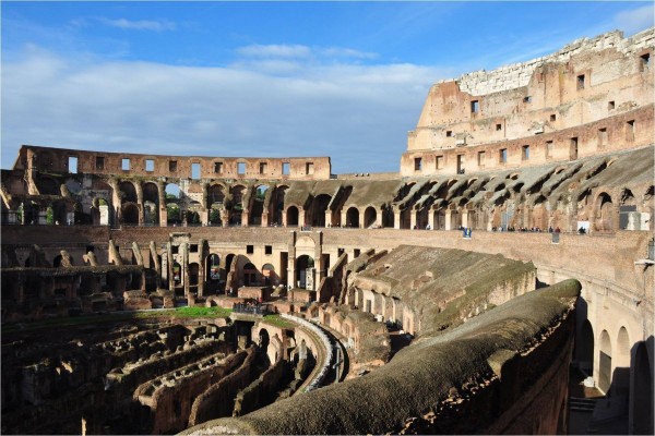 Visitando el interior del Coliseo Romano