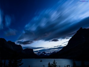 Lago Saint Mary, en el Parque Nacional de los Glaciares (Montana)