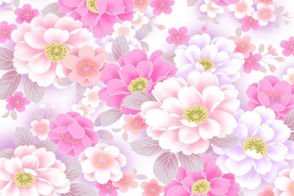 Lluvia de flores rosas