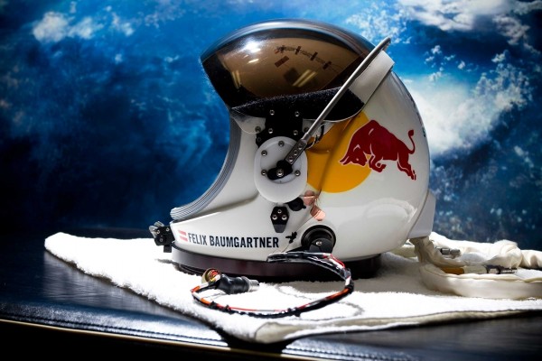Casco de Felix Baumgartner para la misión Red Bull Stratos