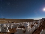 Estatuas de hielo llamadas "Los Penitentes" en el Desierto de Atacama (Chile)