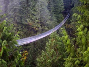 El Puente Colgante de Capilano (Columbia Británica, Canadá)