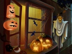 Casa decorada para Halloween