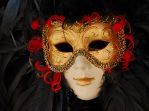 Postal: Máscara de carnaval