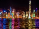 Sinfonía de luces en Hong Kong
