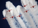 Los Red Arrows (Flechas rojas), Royal Air Force Aerobatic Team (Reino Unido)