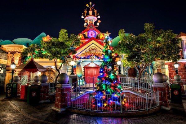 Árbol de Navidad en Disneyland