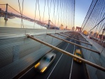 Tráfico en el Puente de Brooklyn (Nueva York)